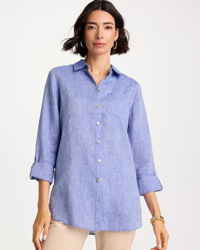No Iron Linen Tunic - image 1
